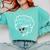 Proud Queen Masters Degree Graduation Women MSW Comfort Colors Sweatshirt Chalky Mint