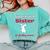 Proud Sister Of 2018 Graduate Dabbing Graduation Comfort Colors Sweatshirt Chalky Mint