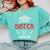 Proud Sister Of a 2019 Senior Graduation Family Comfort Colors Sweatshirt Chalky Mint