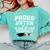 Proud Sister Of A Grad Class Of 2018 Graduation Apparel Comfort Colors Sweatshirt Chalky Mint
