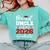 Proud Uncle Of A 2026 Graduate Senior Family Graduation Comfort Colors Sweatshirt Chalky Mint