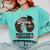 Queen Masters Degree Graduation Social Work MSW MPH Comfort Colors Sweatshirt Chalky Mint