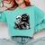 READING IN PEACE RIP Introvert Skeleton Read Book Meme Comfort Colors Sweatshirt Chalky Mint