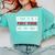 Retro Sarcastic Introvert I Used To Be A People Person Comfort Colors Sweatshirt Chalky Mint