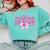 Retro Senior 2026 Class Of 2026 Coquette Pink Bow Graduation Comfort Colors Sweatshirt Chalky Mint