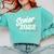 Retro Senior Class Of 2022 Men Women Graduation 90's Grad Comfort Colors Sweatshirt Chalky Mint