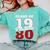 Reunion 1980 Class Of 1980 Reunion 80 Graduation 1980 Comfort Colors Sweatshirt Chalky Mint