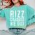 Rizz Crashed We Out 5th Grade Graduation Fifth Graders Comfort Colors Sweatshirt Chalky Mint