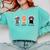 Rock Paper Scissors Hand Game Cute Paw Cat Introvert Comfort Colors Sweatshirt Chalky Mint