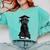 Russian Terrier Dog Graduation Cap Graduate Owner Grad Comfort Colors Sweatshirt Chalky Mint