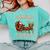 Santa Has The Right Idea Introvert Christmas Comfort Colors Sweatshirt Chalky Mint