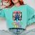 Sarcastic Little MISS SMARTY PANTS Graduation Alumni Game On Comfort Colors Sweatshirt Chalky Mint