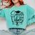 That Says Senior Vibes Graduation Diploma School Spirit Comfort Colors Sweatshirt Chalky Mint