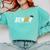 Senior 18 High School Graduation Eighteen Year Old Grad Comfort Colors Sweatshirt Chalky Mint