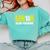 Senior 2018 Class President-School Colors Graduation Comfort Colors Sweatshirt Chalky Mint