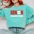 Senior 2018 Valedictorian School Colors Graduation Comfort Colors Sweatshirt Chalky Mint