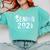 Senior 2021 Grad Shirt 2021 Graduation Comfort Colors Sweatshirt Chalky Mint