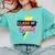 Senior 2023 Graduation Class Of 2023 Retro 90's Graduation Comfort Colors Sweatshirt Chalky Mint