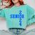 Senior 2024 Graphic Class Of 2024 Graduation Graphic Comfort Colors Sweatshirt Chalky Mint