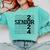 Senior 2024 Class Of 2024 Graduation 2024 Women Boy Girl Comfort Colors Sweatshirt Chalky Mint