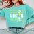 Senior 2025 Softball Class Of 2025 Graduation Comfort Colors Sweatshirt Chalky Mint