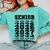Senior 2026 2027 Class Of Graduation Comfort Colors Sweatshirt Chalky Mint