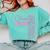 Senior 2026 Class Of 2026 Coquette Bow Graduation 2026 Comfort Colors Sweatshirt Chalky Mint