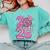 Senior 2026 Graduation Girls Coquette Pink Bow Class Of 2026 Premium Comfort Colors Sweatshirt Chalky Mint
