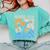 Senior 2026 Retro Groovy Flowers Graduation Comfort Colors Sweatshirt Chalky Mint