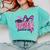 Senior 2027 Class Of 2027 Coquette Girl Pink Graduation 2027 Comfort Colors Sweatshirt Chalky Mint