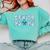 Senior 26 Graduation Class Of 2026 Bow Blue Toile Floral Comfort Colors Sweatshirt Chalky Mint
