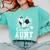 Senior Aunt Class Of 2026 Soccer Graduation Heart Comfort Colors Sweatshirt Chalky Mint