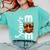 Senior Basketball Mom Class Of 2026 Player Graduation Grad Comfort Colors Sweatshirt Chalky Mint