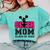 Senior Cheerleader Mom Cheer Class Of 2025 Graduation Women Comfort Colors Sweatshirt Chalky Mint