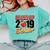 Senior Class Of 2019 Tshirt Graduation Students Football Comfort Colors Sweatshirt Chalky Mint