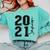 Senior Class Of 2021 Graduation High School College Comfort Colors Sweatshirt Chalky Mint