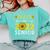 Senior Class Of 2022 Sunflower Graduation Seniors 22 Comfort Colors Sweatshirt Chalky Mint