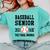 Senior Class Of 2025 Baseball Senior Night Graduation Party Comfort Colors Sweatshirt Chalky Mint