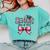Senior Class Of 2027 Coquette Pink Bow Graduation 2027 Girls Comfort Colors Sweatshirt Chalky Mint