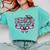 Senior Class Of 2027 Coquette Pink Bow Graduation 2027 Women Comfort Colors Sweatshirt Chalky Mint
