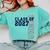 Senior Class Of 2027 Graduation Year High School & College Comfort Colors Sweatshirt Chalky Mint