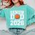 Senior Dad Class Of 2026 Cute Basketball Dad Graduation 2026 Comfort Colors Sweatshirt Chalky Mint