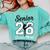 Senior Dance Mom Class Of 2026 Dancer Daughter Graduation Comfort Colors Sweatshirt Chalky Mint
