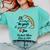 Senior Football Mom Class Of 2026 Graduation Graduate Comfort Colors Sweatshirt Chalky Mint