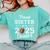 Senior Football Sister Class Of 2025 Graduation Graduate Comfort Colors Sweatshirt Chalky Mint