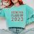 Senior Graduation Class Of 2023 High School College Graduate Comfort Colors Sweatshirt Chalky Mint