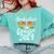 Senior Graduation Trip Cruise 2024 Retro Ship Party Cruise Comfort Colors Sweatshirt Chalky Mint