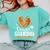 Senior Grandma Class Of 2026 Basketball Graduation Heart Comfort Colors Sweatshirt Chalky Mint