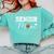 Senior Mom 2026 Football Mommy Class Of 2026 Graduation Comfort Colors Sweatshirt Chalky Mint