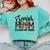 Senior Mom Class Of 2026 Graduation Leopard Coquette Bow Comfort Colors Sweatshirt Chalky Mint